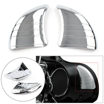 1 пара хромированных заглушек крышки внутреннего зеркала обтекателя мотоцикла Tri-Line для Harley Touring Glide 2014 2015 2016 2017