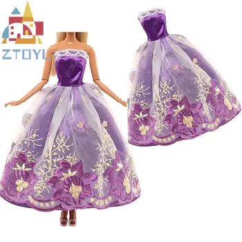 1 шт. кукольная одежда, модное платье, свадебное платье принцессы или вечернее платье для куклы 30 см, лучший подарок для девочки, половина упаковки