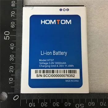 100% Новый оригинальный аккумулятор homtom ht37 3000 мАч для смартфона homtom ht37 pro