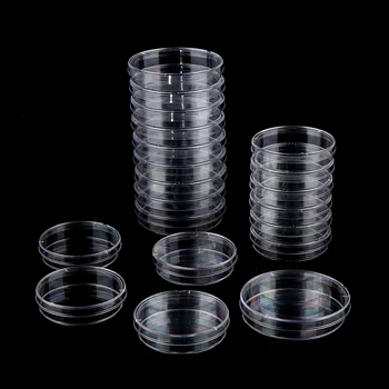 10шт 70 мм Стерильные Чашки Петри из полистирола Для культивирования бактерий Лабораторные Медицинские Биологические Научные Принадлежности