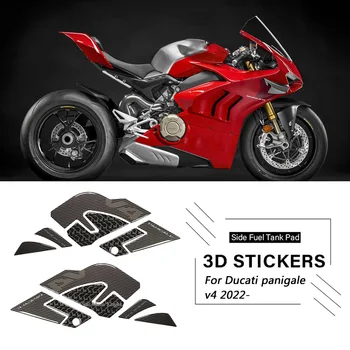 3D Мотоциклетная Эпоксидная Наклейка Из Смолы Для Ducati Panigale V4 2022-Боковая Накладка На Бак С Защитой От Царапин, Нескользящая Накладка На Бак
