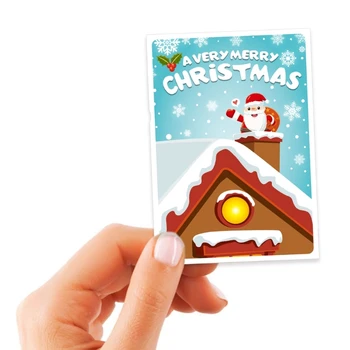 48 шт., Скретч-карты для Рождественской вечеринки, Праздничные лотерейные билеты для детей
