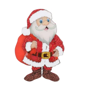 5шт Санта-Клаус Серии зыбучий песок шейкер смолы кабошон DIY материал аксессуары