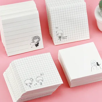 80 листов серии Kawaii Girl Sticky Notes Офисный рабочий меморандум Офисные аксессуары Закладки Альбом для рисования Японские канцелярские принадлежности