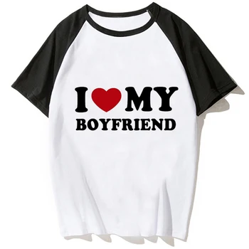 i Love My Boyfriend Girlfriend Tee женская забавная футболка с комиксами женская японская уличная одежда