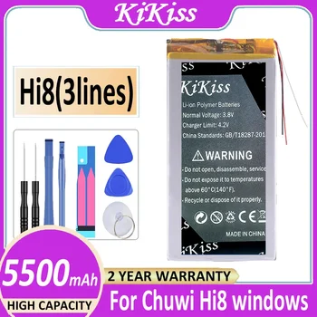 KiKiss Мощный аккумулятор Hi8 (3 линии) 5500 мАч для 8 