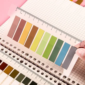 Morandi Colors-стикеры для заметок для аннотаций к книгам, стикеры с индексом классификации файлов, для школьных и офисных принадлежностей