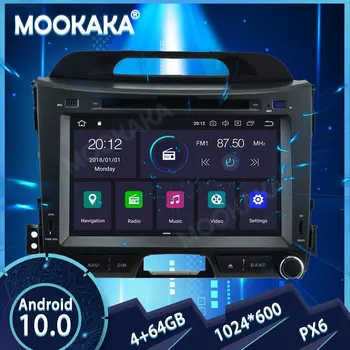 PX6 IPS Android 10,0 4 + 64G Автомобильный Мультимедийный Радиоприемник Для KIA SPORTAGE 2010-2016 GPS Navi Авто Стерео Рекордер Головное Устройство DSP Carplay