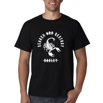QI0111A хлопковые повседневные мужские футболки со Скорпионом, модная мужская футболка с коротким рукавом, мужские футболки, топы, мужская футболка