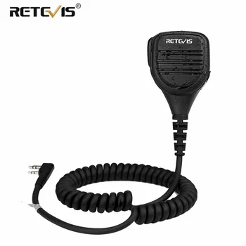 Retevis RS-112 IP54 Водонепроницаемый Дистанционный Микрофон Динамик Микрофон с Гарнитурой PTT для Kenwood Baofeng UV 5R для Quansheng UV K5 K6