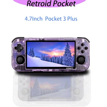 Retroidpocket 3 + 4,7-дюймовая Портативная игровая консоль 4G + 128G Android 11 Retroidpocket 3 Plus Портативная Ретро Игровая система T618 DDR4
