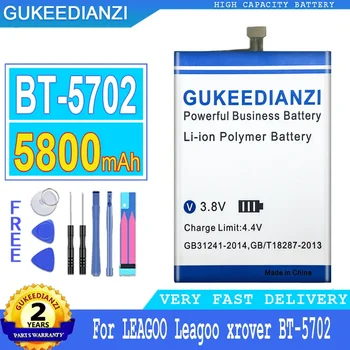Аккумулятор GUKEEDIANZI для Leagoo Xrover BT-5702, 5800 мАч, Аккумулятор большой мощности, BT5702