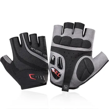 Велосипедные перчатки на половину пальца Спортивные перчатки на открытом воздухе Для мужчин И женщин Гелевая прокладка Дышащие MTB Шоссейные Велосипедные перчатки для верховой езды