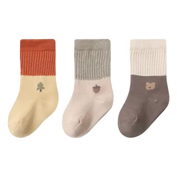 Горячие продажи Носков для мальчиков и девочек Дышащие цветные сетчатые носки в стиле пэчворк Носки до щиколотки