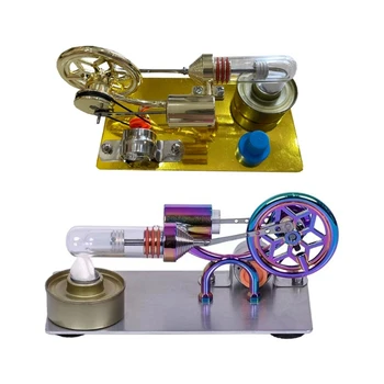 Двигатель Стирлинга своими РУКАМИ Модель для обучения нагреву, класс обучения Двигатель Стирлинга с низким коэффициентом трения, низкотемпературные настольные игрушки, подарки