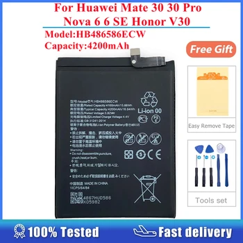 Для Huawei Mate 30 30 Pro Nova 6 6 SE Honor V30 HB486586ECW Аккумулятор Емкостью 4500 мАч Перезаряжаемый Аккумулятор