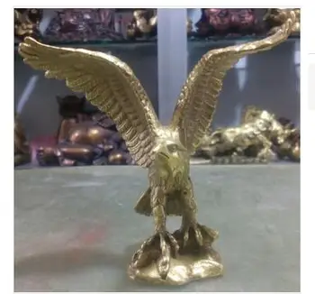 Китайский Фэншуй Латунь король птиц Орел Ястреб Скульптура животного Статуя медное украшение бронзовые заводские розетки