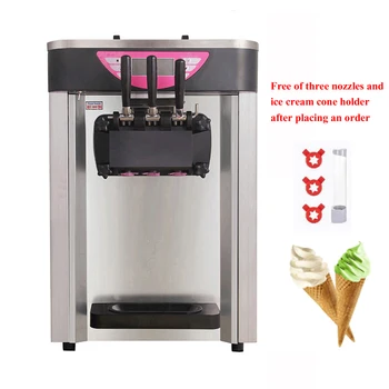 Коммерческая машина для приготовления мороженого Полностью автоматическая машина для приготовления мягкого мороженого Настольная машина для приготовления мороженого в виде сладких рожков
