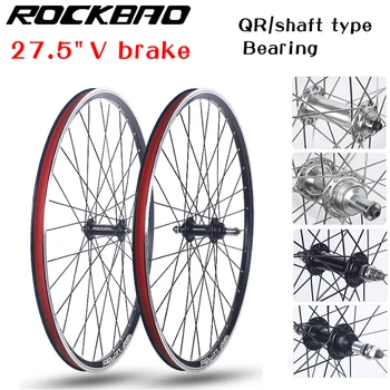 Комплект Колес для Горного велосипеда ROCKBAO 27,5-дюймовый V-образный тормоз Роторного Типа/Кассетный Тип 2-х Колесный 100x135 мм 6/10 S MTB Велосипедное Колесо