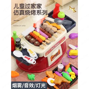Кухонные игрушки Имитация детского барбекю Кебабы Меняющие цвет Кухонные принадлежности Детские