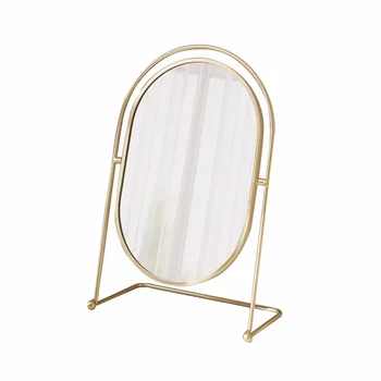 Легкое роскошное вращающееся зеркало для макияжа HD круглое зеркало в спальне студенческого общежития настольное зеркало для макияжа бытовое зеркало