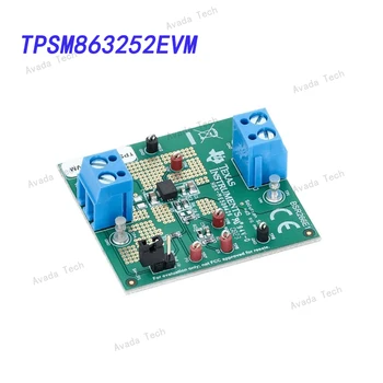 Модуль оценки TPSM863252EVM TPSM863252 для входного напряжения от 3 В до 17 В, синхронный понижающий модуль в экономичном режиме на 3 А.