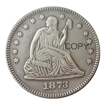 Монета-копия Liberty Quater Dollar с серебряным покрытием стоимостью 1873 долл. США за куб. см