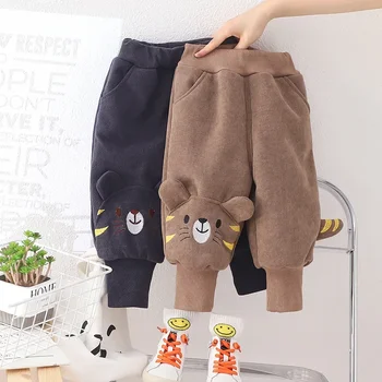 Новая детская одежда: маленькие детские брюки, леггинсы, повседневные мультяшные брюки, однотонные хлопчатобумажные брюки