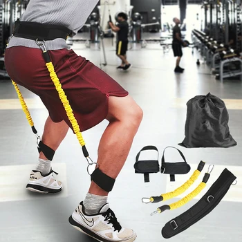 Новый Тренировочный эспандер для укрепления мышц ног и бедер, система натяжных канатных ремней, Кабельный тренажер для домашних тренировок в тренажерном зале, оборудование для фитнеса
