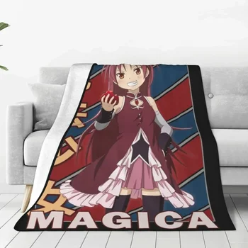 Одеяла Kyoko Sakura Puella Magi Madoka Magica Фланелевые Легкие Покрывала для Спальни Диван Одеяло для Спальни
