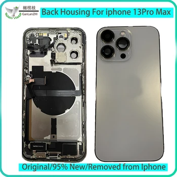 Оригинальная задняя крышка корпуса для iPhone 13Pro Max, крышка батарейного отсека, задняя дверь с рамой корпуса, лоток для SIM-карты, подарки