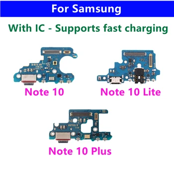 Оригинальное USB Зарядное Устройство Док-Разъем Зарядный Порт Микрофон Гибкий Кабель Для Samsung Galaxy Note 10 Plus Lite N770F N970F N976B