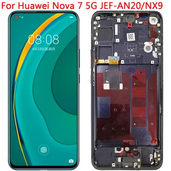Оригинальный для Huawei Nova 7 5G ЖК-дисплей Сенсорный Экран С Рамкой 6,53 