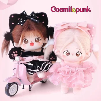 Оригинальный Кот Черный Розовый Костюм Одежда Наряд Костюм Для 20 см Плюшевые Игрушки Куклы Милый Косплей QQ
