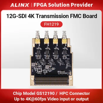 Плата ввода/вывода видеосигнала Alinx 4*12G-SDI 4K с 60 кадрами на плате HPC FMC FH1219