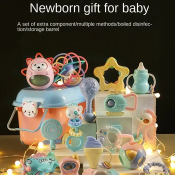 Подарочная упаковка для ребенка Игрушки для новорожденных Подарок на празднование первого месяца жизни Набор для новорожденного Все товары Подарки для новорожденных Матери и ребенка