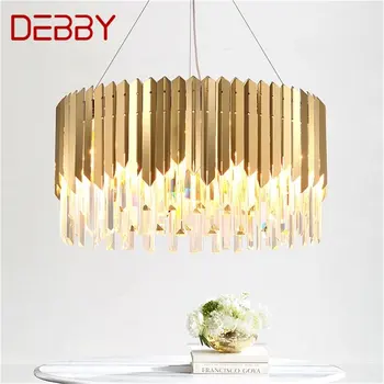 Подвесной светильник TEMAR в стиле постмодерн, роскошный Золотой светодиодный светильник, декоративный для домашней столовой, гостиной