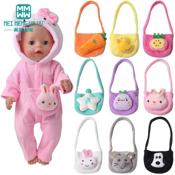 Подходит для игрушки 43-45 см, новорожденной куклы и американской куклы, модного плюшевого мультяшного рюкзака для девочек