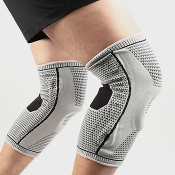 Полный коленный бандаж из полиэстера для спортивной защиты, Прочная конструкция и ударопрочность