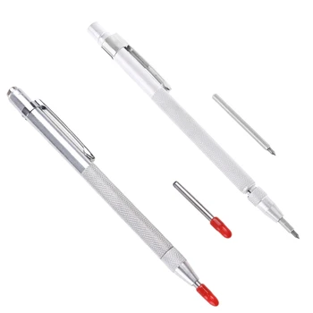 Портативный скрайбер с магнитом, алюминиевая ручка для травления и гравировки с зажимом, используемая для челнока из стекла / керамики / стали