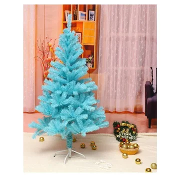 Рождественская елка 50/60 см, розово-голубая искусственная рождественская елка из ПВХ, рождественские украшения, Рождественская вечеринка для дома, новогодний подарок