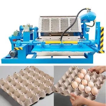 Самая продаваемая машина для формования лотков для яиц из бумажной массы Машина для изготовления картонных коробок для яиц