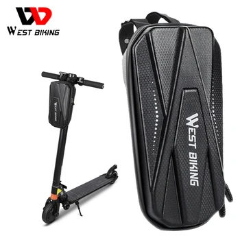 Сумка для электрического скутера WEST BIKING с жестким корпусом, передняя сумка для велосипеда, складная велосипедная ручка, Аксессуары для хранения Xiaomi Mijia