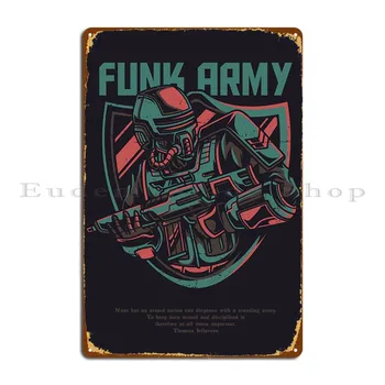 Фанк-Армейский Металлический плакат с табличкой Для вечеринки, Кухни, Изготовленной на Заказ, Жестяной плакат для гаража