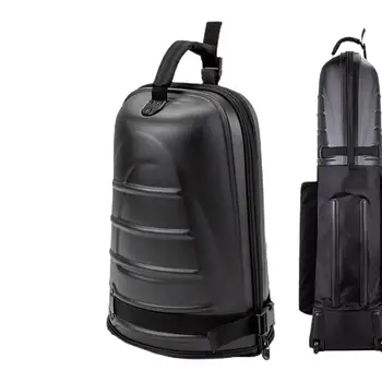 Черная дорожная сумка для гольфа, ударопрочный чехол для гольфа с жестким верхом и дном, легкая дорожная сумка для гольфа