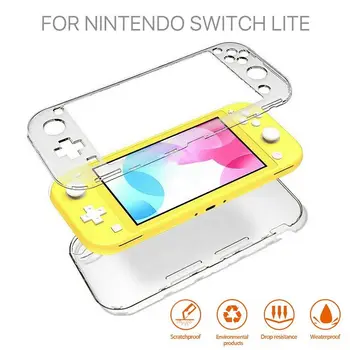 Чехол для игровой консоли для Nintendo Switch OLED Прозрачный, Ударопрочный, жесткий чехол для игр, устойчивый к царапинам, прочный