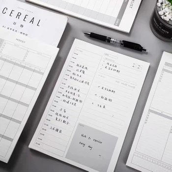 Элегантный деловой лист для планирования работы с отрывными ежедневными блоками, календарь, расписание